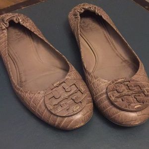 Tory Burch flats croc reva